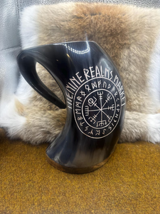 Chope à bière authentique en corne, anti-fuite, anti-odeur, écologique, pour Halloween, culture viking, fête, mug en corne par Saniya Handicraft - Product Image 5