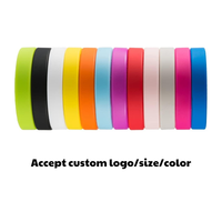 Bracelets de sport en silicone colorés en gros, largeur de bande 10 mm, accessoires de fête