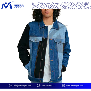 Veste Jeans pour Hommes Multi Couleur au Design Personnalisé en Gros Veste en Denim à Séchage Rapide de Haute Qualité en Tissu Respirant avec Boutons pour Hommes - Product Image 2