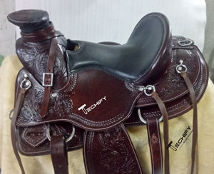 Popular Western Barrel Racing Horse Saddle Affordable Premium Quality Western Saddles para Trail y Racing Horse Riding - Product Image 5