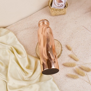 Copper <b>Water</b> <b>Bottle</b> for Yoga Studios | Reusable Eco-Friendly <b>Large</b> Capacity Portable <b>Bottle</b> - Product Image 2