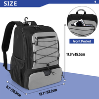 Sac de sport multifonctionnel et portable, grand format, personnalisé en usine, imperméable, pour raquettes de pickleball et de tennis
