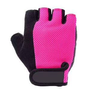 Guantes de Ciclismo de Cuero para Hombre, Invierno, Medios Dedos, Cierre de Gancho y Bucle, Ligeros, Cómodos, Agarre Transpirable, Tejido Activo - Product Image 1