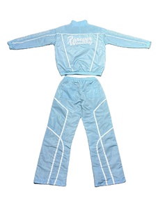 Lightweight Satin Windbreaker <b>Jacket</b> <b>Track</b> Pants Set Custom Stitching Jogging Suits Two Piece Men's Sporty Quick Dry Polyester - Product Image 6