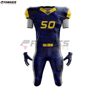 Vêtements de sport 2024 personnalisés de haute qualité uniformes de football ensembles d'uniformes de football américain en polyester - Product Image 5