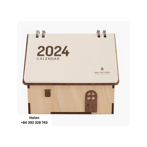 Calendrier en bois de style nouveau 2024-Calendrier en bois de haute qualité de 365 jours Meilleur prix de vente en hêtre et noyer de haute qualité - Product Image 2