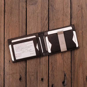 Modica Arena - Genuine Leather Minimalist <b>Money</b> <b>Clip</b> Men's Wallet (Premium) - Product Image 6