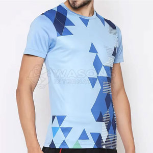 T-shirt d'été pour homme à sublimation, manches courtes, respirant, en polyester, style décontracté, streetwear, vêtements de mode - Product Image 5