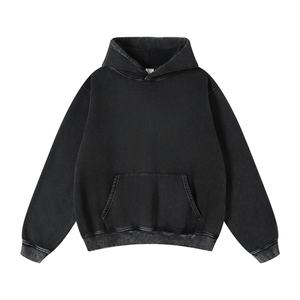 Comprar Sudadera con Capucha Nueva Personalizada de Algodón Grueso de 420 Gramos sin Cordón con Cremallera para Hombre, Estilo Urbano Oversize, Venta al por Mayor - Product Image 2