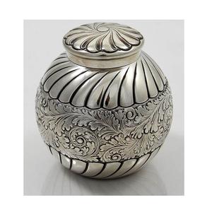 EW-urna de cremación para adultos, urna funeraria de metal de latón de alta calidad con grabado clásico, recuerdo para cenizas - Product Image 3