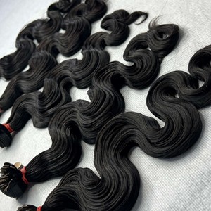 Barato crudo vietnamita 100% cabello humano de alta calidad cabello crudo negro cuerpo onda cinta Ins doble dibujado Paquete de Qhair - Product Image 6