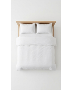 Wholesale Double Size Poly Cotton <b>Duvet</b> Cover <b>Set</b> | Soft Breathable Solid White Bedding <b>Set</b> | OEM ODM Private Label Manufacturer - Product Image 2