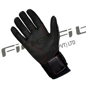 Gants de frappe en cuir durables et personnalisables pour le baseball et le softball, avec fermeture à boucle pour hommes, respirants et offrant une performance optimale de préhension. - Product Image 4