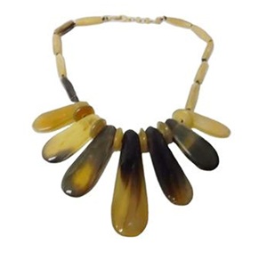 Buffalo Bone Regalia Gargantilla Collar de cuerno de búfalo natural Producto indio hecho a mano - Product Image 5