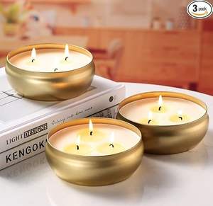 Tarro de vela de cera de Metal Premium con brillo brillante adecuado para bodas, fiestas, restaurantes y temas de decoración moderna para el hogar - Product Image 6