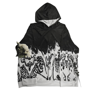 Sweat à capuche d'hiver à manches longues pour homme en gros, imprimé personnalisé par sublimation, polaire coupe-vent avec poche, taille XL, techniques de lavage - Product Image 3