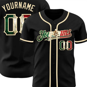 Maillot de baseball tendance pour adultes imprimé par transfert thermique, couleur personnalisée, respirant, séchage rapide, col montant, unisexe, grande taille - Product Image 2