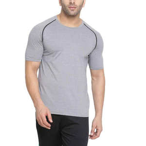 Ringer manga corta cuello redondo hombres sostenible gimnasio camisa personalizada más vendido en blanco Anti Pilling ligero gimnasio camisa OEM - Product Image 1