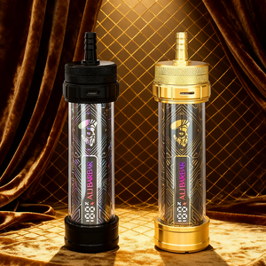 Draagbare elektrische shisha set met TFT-scherm, oplaadbaar, mini, elektronisch, aluminium, LED, shisha beker, temperatuurregeling, cadeauverpakking - Product Image 2