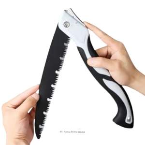 Sierra de Podar Plegable de Alta Calidad de 25 cm de Acero Inoxidable |   Sierra de mano portátil para jardín, mango de goma con agarre ergonómico para cortar ramas - Product Image 2