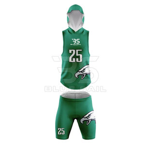 Uniformes de football 7v7 en polyester réversibles de haute qualité Personnalisable à capuche Sublimation Premium Offre Spéciale American 7v7 Team Suits - Product Image 5