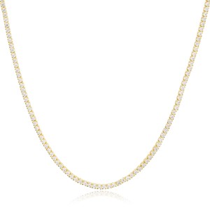 Collar de tenis con circonitas de diseño cuadrado elegante, hecho a mano en Turquía, cadena de eslabones de plata de ley 925, joyería delicada y moderna. - Product Image 1