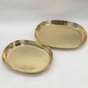 Juego de cuencos de aluminio con acabado dorado para el hogar, Juego de 3 tazones para cocina, vajilla de comedor, cuencos de forma redonda para Hotel - Product Image 5
