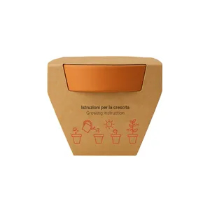 Vaso in terracotta promozionale con semi per regali ecologici - Product Image 4