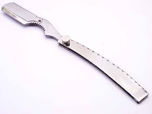 Rasoir en acier inoxydable à lame unique interchangeable pour l'épilation du visage pour les barbiers et usage personnel OEM MOQ 10 PIÈCES - Product Image 4