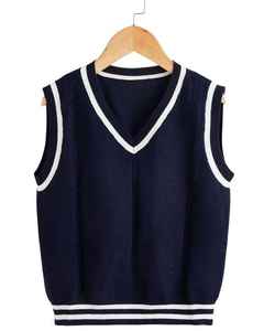 Pull d'uniforme scolaire confortable en mélange de coton, tissu doux et respirant, fournisseur de tricots - Product Image 3