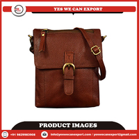 Tas Selempang Kulit Kerbau Asli Unisex Desainer Terbaru yang Sedang Tren, Gaya Vintage India Bohemian Buatan Tangan Ramah Lingkungan