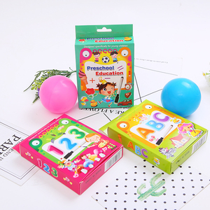 Tarjetas de Aprendizaje de Inglés para la Primera Infancia, Juguete de Reconocimiento de Números y Letras ABC para Niños - Product Image 1