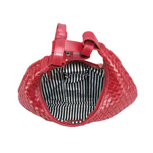 Femmes de luxe en cuir de vachette véritable coton tissé à la main Hobo sac à bandoulière de haute qualité décontracté mode élégant fermeture à glissière - Product Image 5