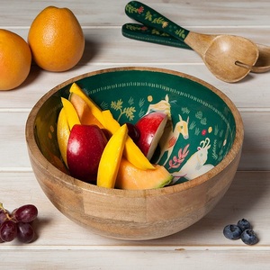 Precio bajo, ensalada de frutas y verduras, cuenco de masa de madera, venta al por mayor, ensaladera de madera grande, cuenco de madera para el hogar - Product Image 5