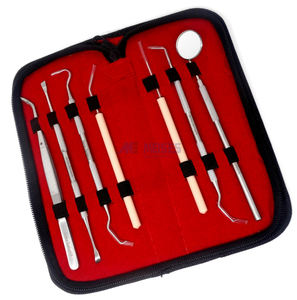 7 pièces détartreur dentaire Curette Pick dentiste outils à main ensemble Kit de nettoyage dentaire hygiène buccale professionnelle - Product Image 2