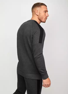 Sweat-shirt à capuche noir uni à la mode, Logo personnalisé, sweat-shirt de haute qualité, sweat-shirt sans capuche - Product Image 6