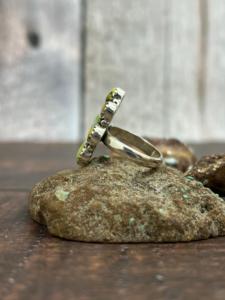 Venta caliente 925 anillo de moda de plata personalizado Palamino turquesa piedra preciosa turquesa piedra principal boda fiesta banda joyería regalo - Product Image 4