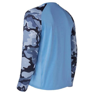 Fabrication de chemise de pêche personnalisée de haute qualité Chemise de sport respirante à séchage rapide pour hommes Chemises de pêche camouflage grande taille Vêtements - Product Image 3