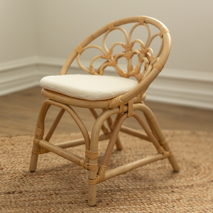 <b>Flower</b> <b>Rattan</b> Kids <b>Chair</b> Baby Furniture Handcrafted Premium Quality Wicker <b>Chairs</b> Bedroom Decoration - Product Image 3