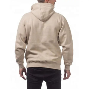 Sweat à capuche surdimensionné en polyester 100% coton personnalisé pour hommes, poche unie, teint en 3D pour impression bouffante, coupe ample pour l'automne - Product Image 4