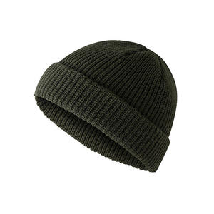 Fashion Custom Colors Wholesale Custom Spring and Winter Hats logo Custom Winter Wool Beanies - Product Image 3