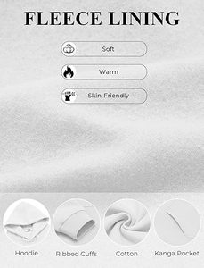 Sudadera con capucha de lana de algodón para hombre Sudadera con capucha blanca de manga larga informal Sudadera con capucha con cordón de moda hecha en Bangladesh - Product Image 5