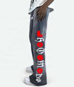 Pantalones Deportivos Personalizados con Estampado, Felpa Gruesa, 100% Algodón, Pantalones Deportivos Holgados de Felpa Francesa para Hombre, Transpirables - Product Image 4