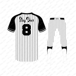 Ensemble d'uniformes de baseball sur mesure de haute qualité blanc noir respirant et grande taille Fabricant de vêtements de sport OEM/ODM - Product Image 2