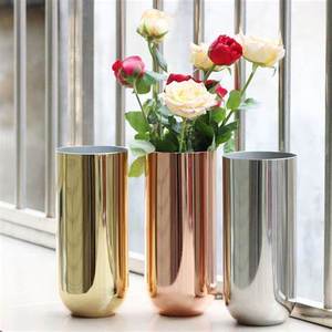 Pot de fleurs décoratif de forme personnalisée, design moderne, vase en métal pur, fer de haute qualité, différentes tailles, mariages, autres occasions - Product Image 2