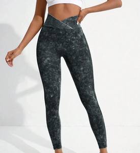 Leggings de yoga d'hiver pour femmes avec taille-Tissu respirant en coton/bambou pour la gym et la course à pied - Product Image 3