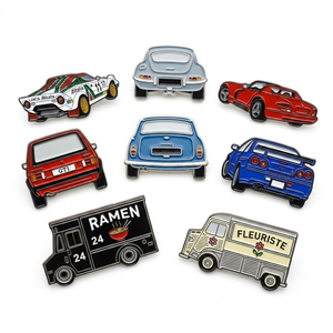 Lot de badges émaillés personnalisés en métal pour chapeau de <span class=keywords><strong>taxi</strong></span> ou revers de veste, idéal pour <span class=keywords><strong>le</strong></span> dropshipping, à prix abordable - Product Image 1