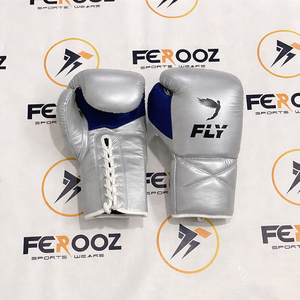 Guantes de Boxeo Personalizados al Por Mayor, Color Morado Plateado, Guantes de Entrenamiento y Sparring, Hechos a Medida, de Cuero Vacuno Genuino - Product Image 5