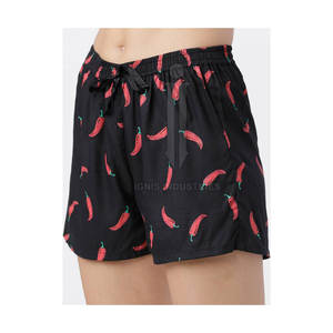 กางเกงขาสั้นเอวยางยืดลำลองไร้รอยต่อสำหรับผู้หญิงกางเกงขาสั้นระบายอากาศได้สำหรับฤดูร้อน - Product Image 3