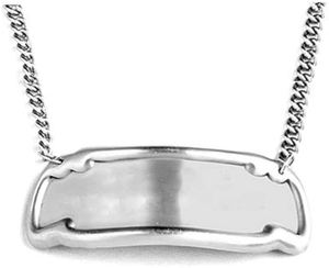 Placa de identificación de latón de diseño creativo con cadena colgante de urna de cremación con cadena dorado brillante personalizado de bajo costo - Product Image 6